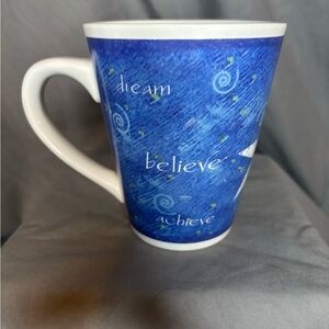 Mary Kay Inspirational Blue and White Mug